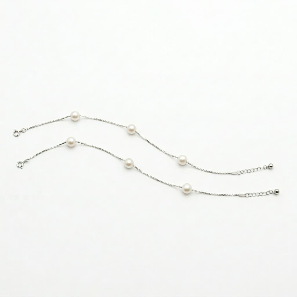 Floating Pearl Station Anklets 1