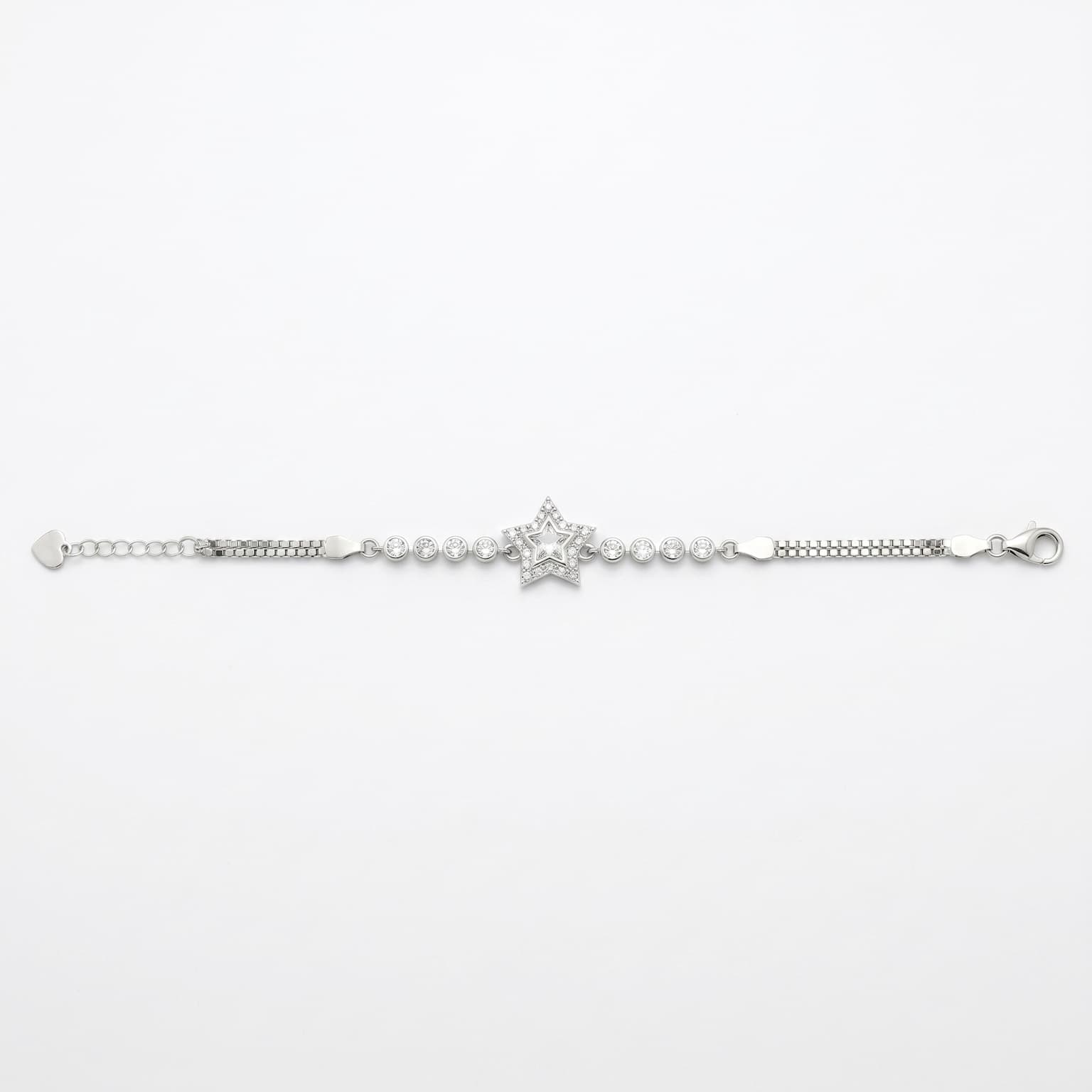 Pave Star Station Bracelet