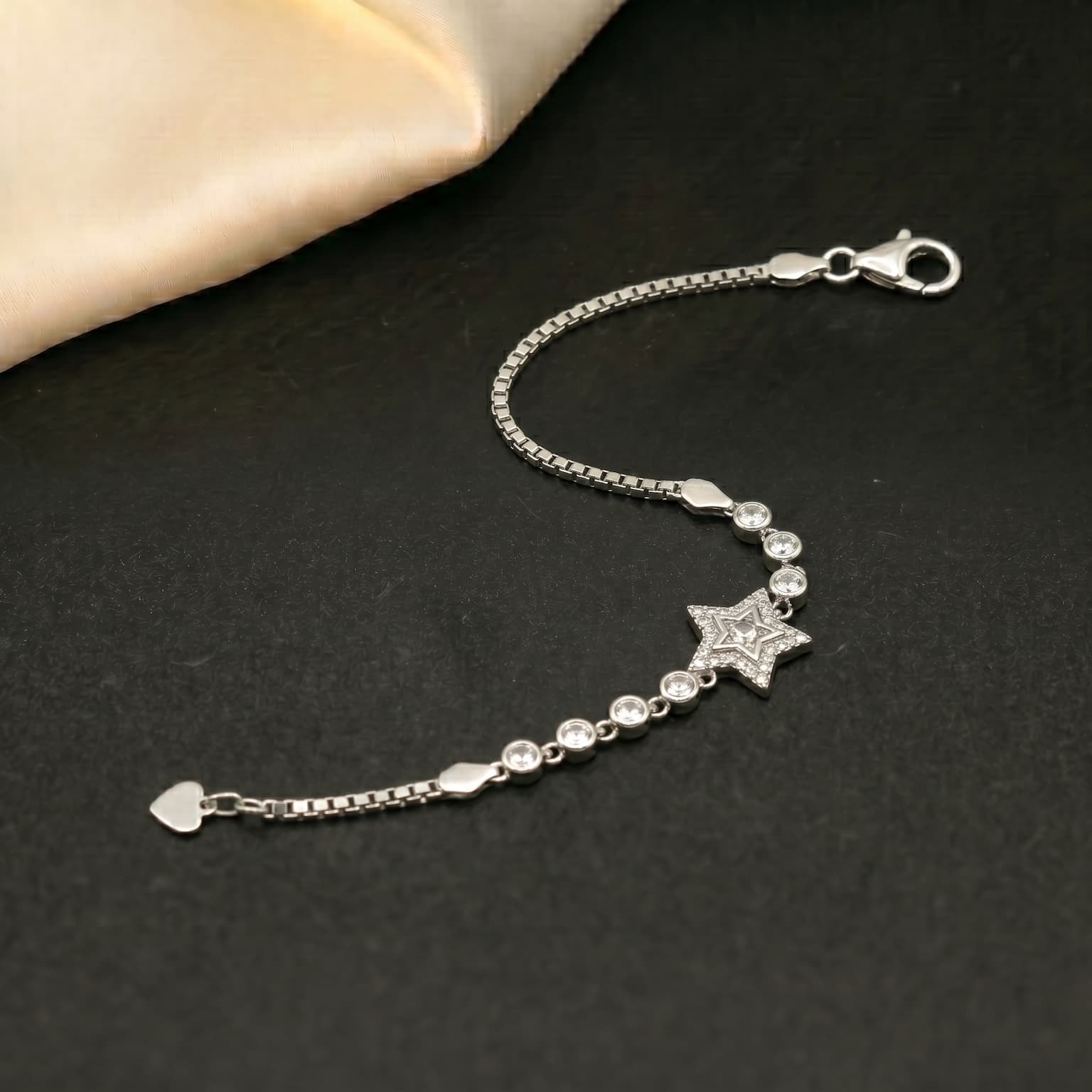 Pave Star Station Bracelet