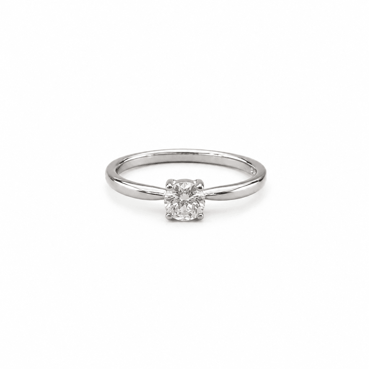 Petite Solitaire Ring 1