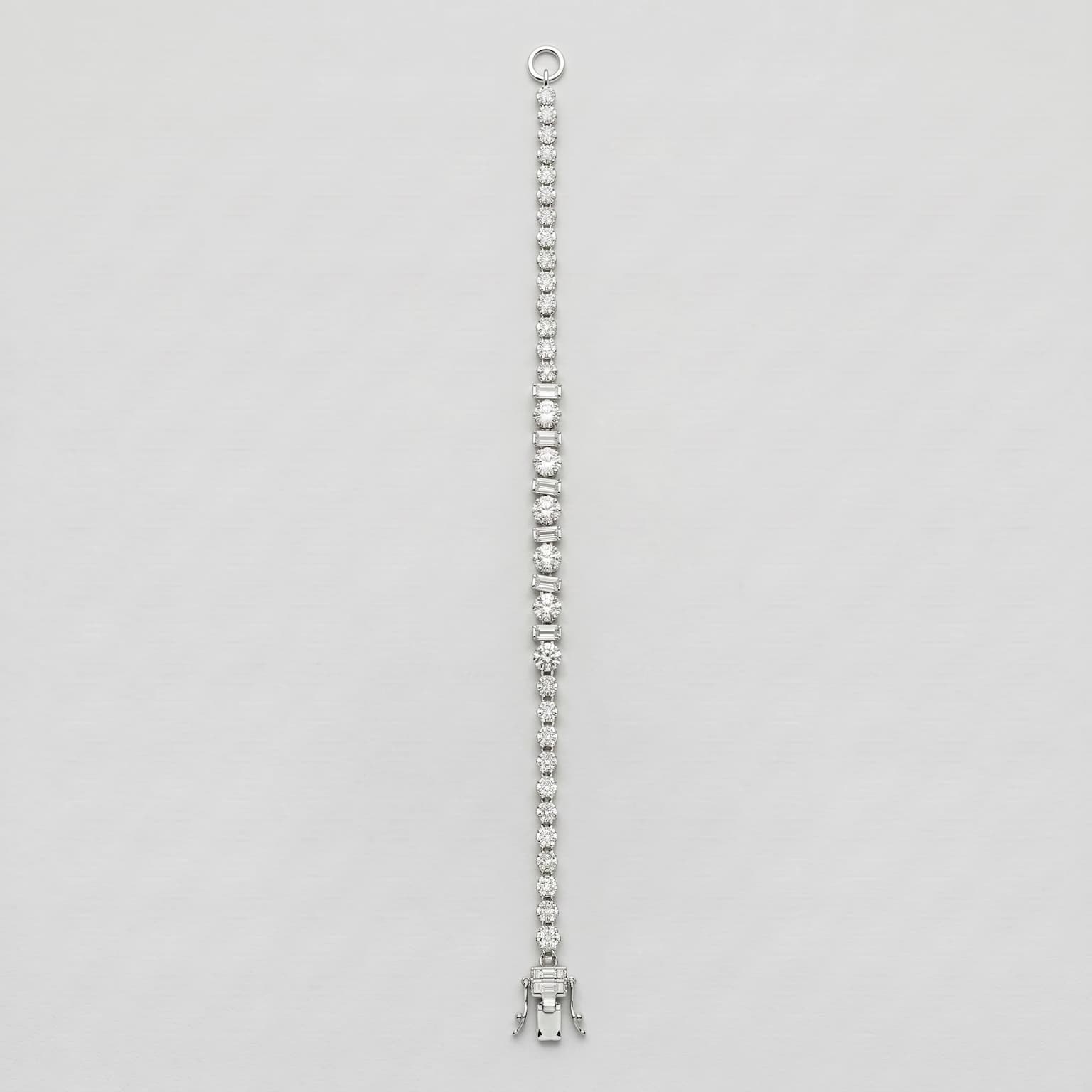 Round & Baguette Tennis Bracelet