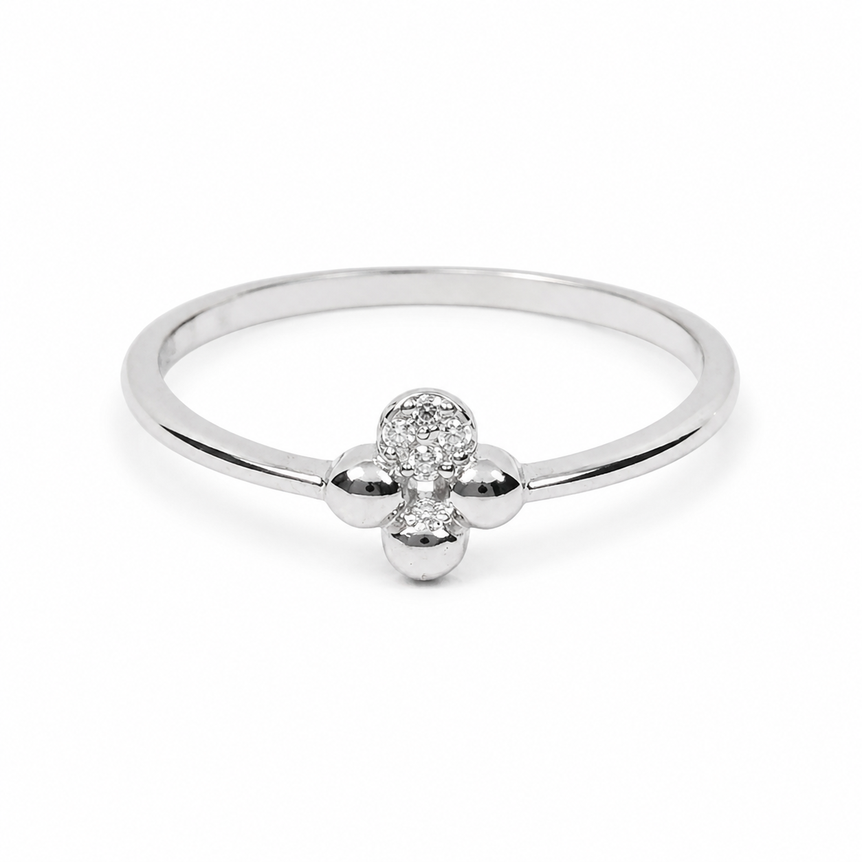 3 dot CZ ring