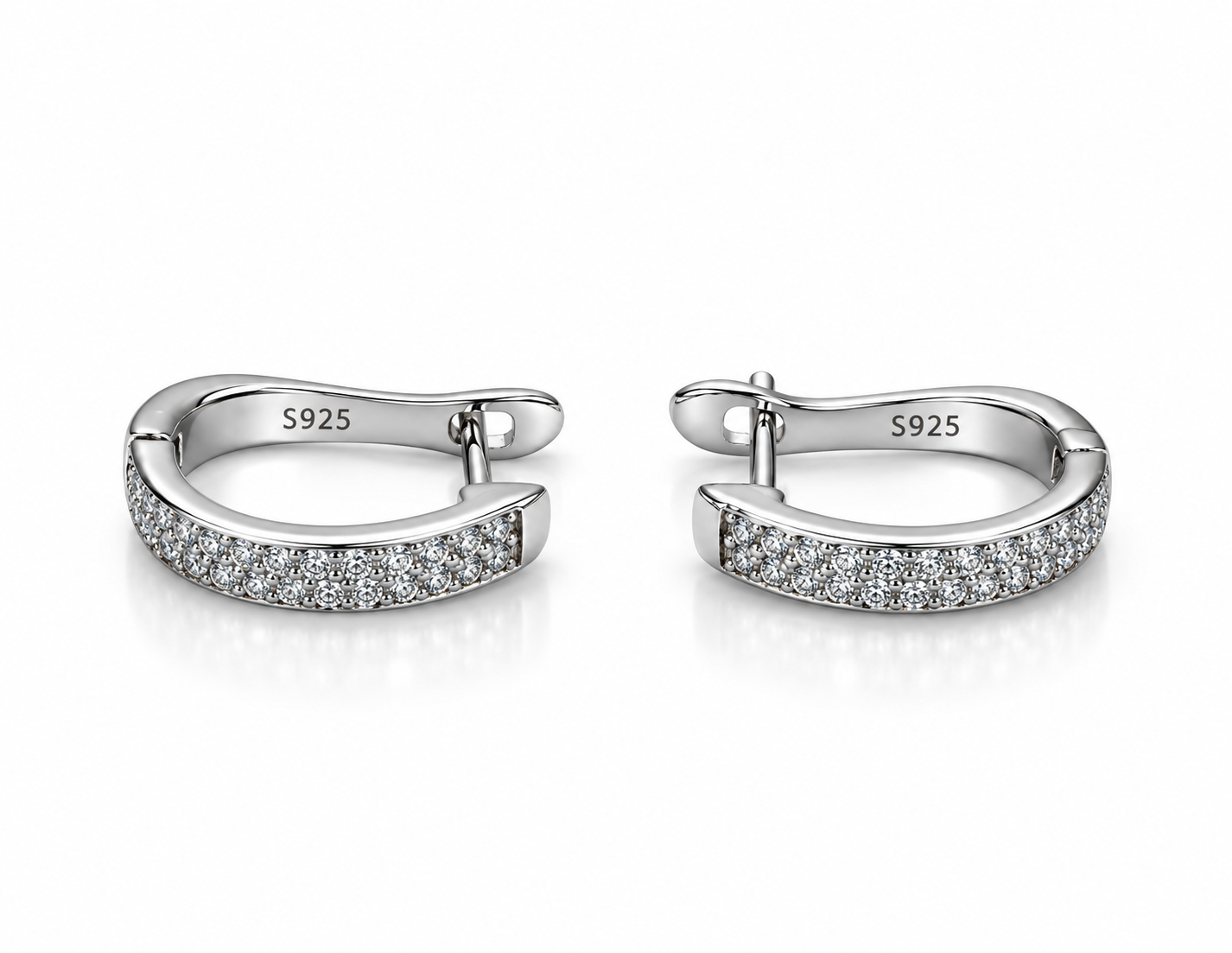 Wide Multi Row Earrings