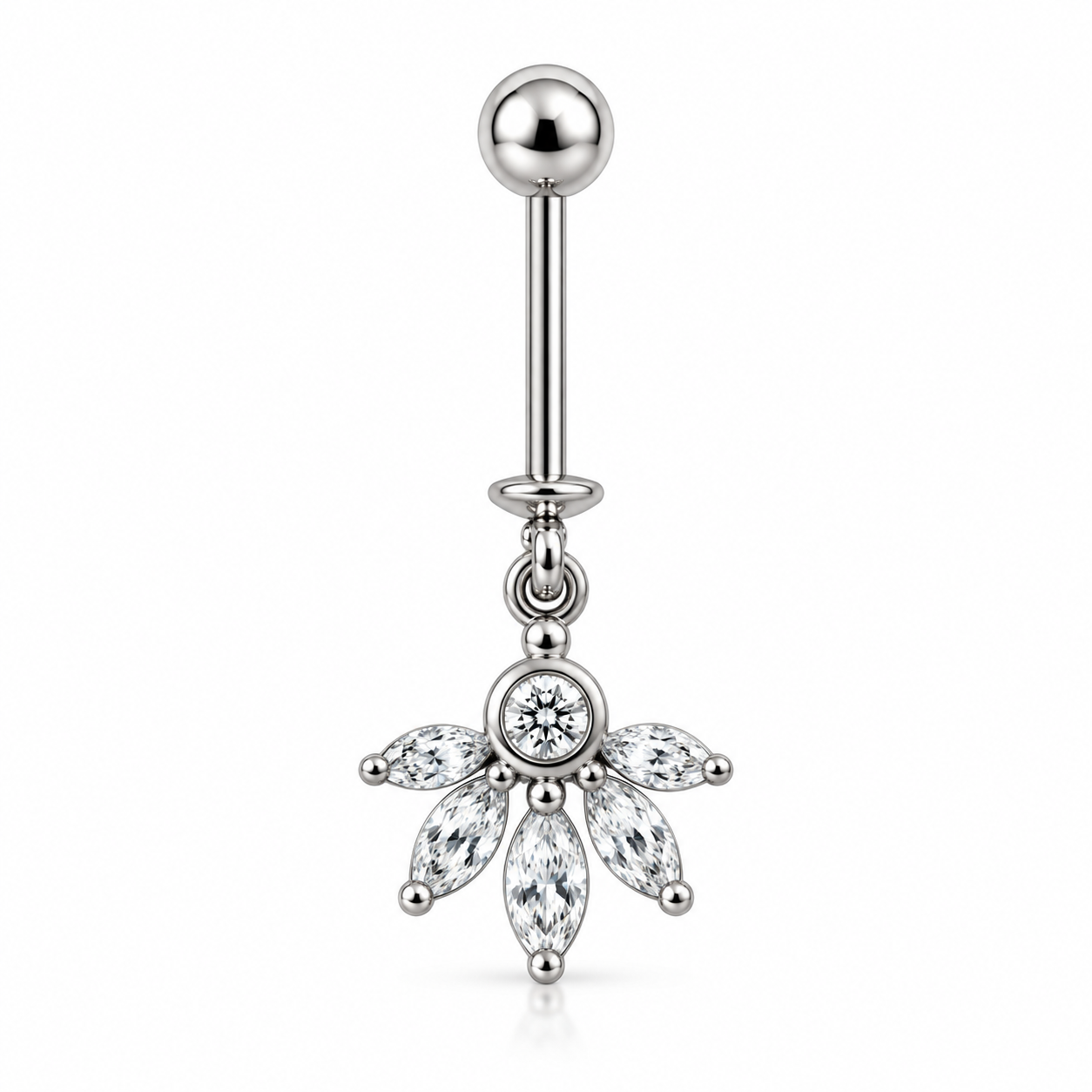 Floral Fan Drop Bugadi