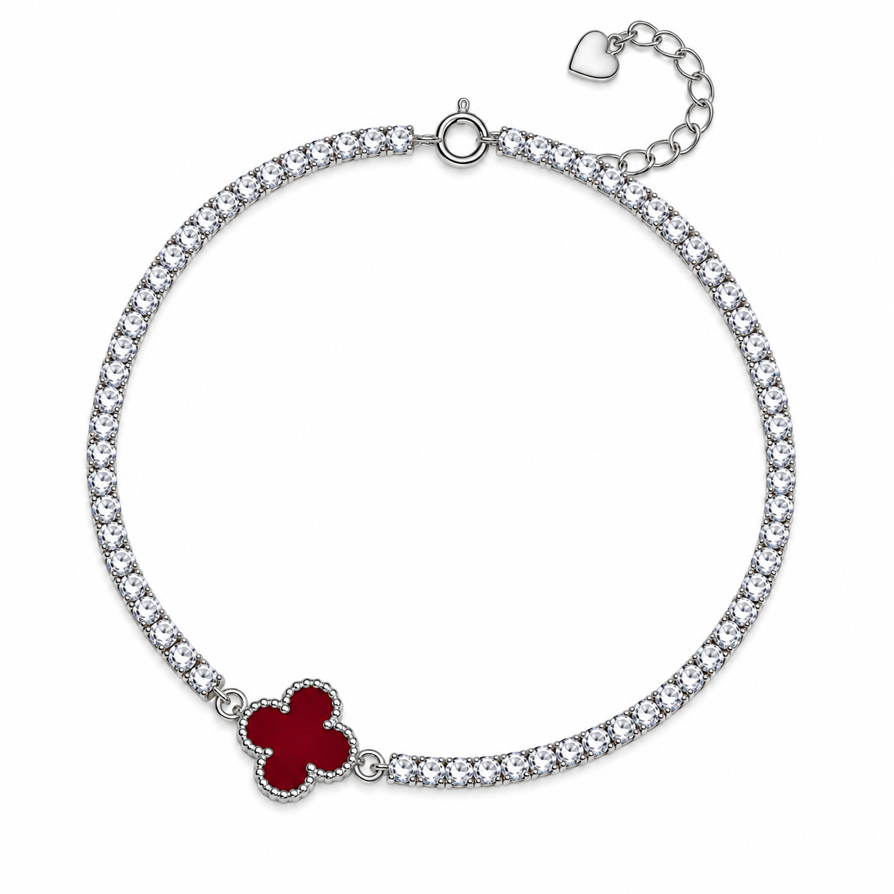 Royal-Ruby-Motif-Tennis-chain-anklet