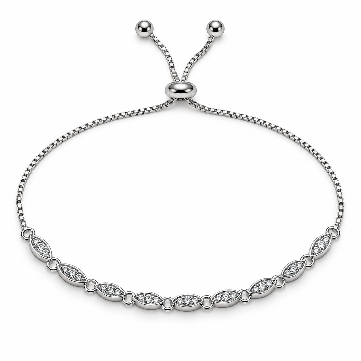 Sparkling-oval-link-anklet