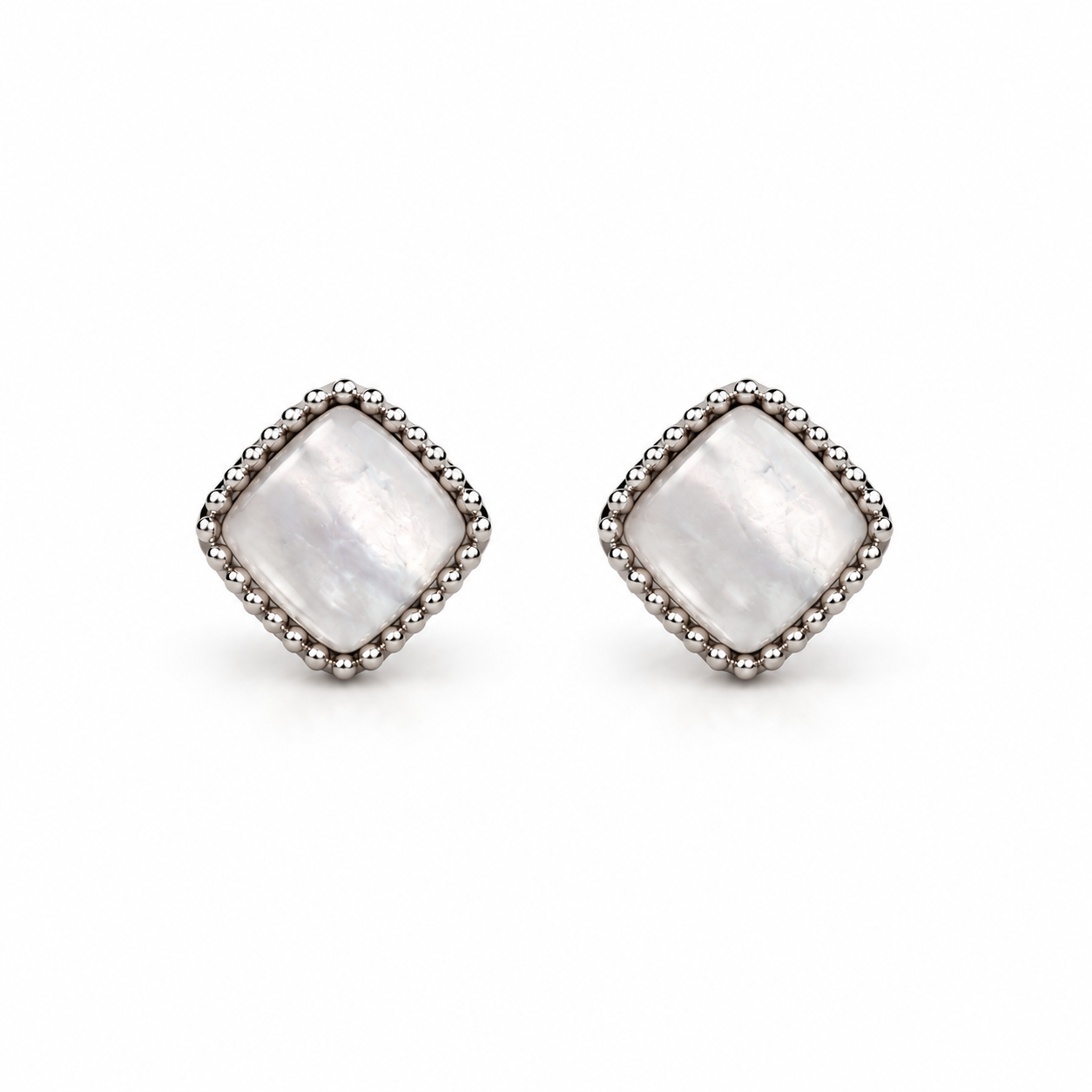 Square Marble Earring