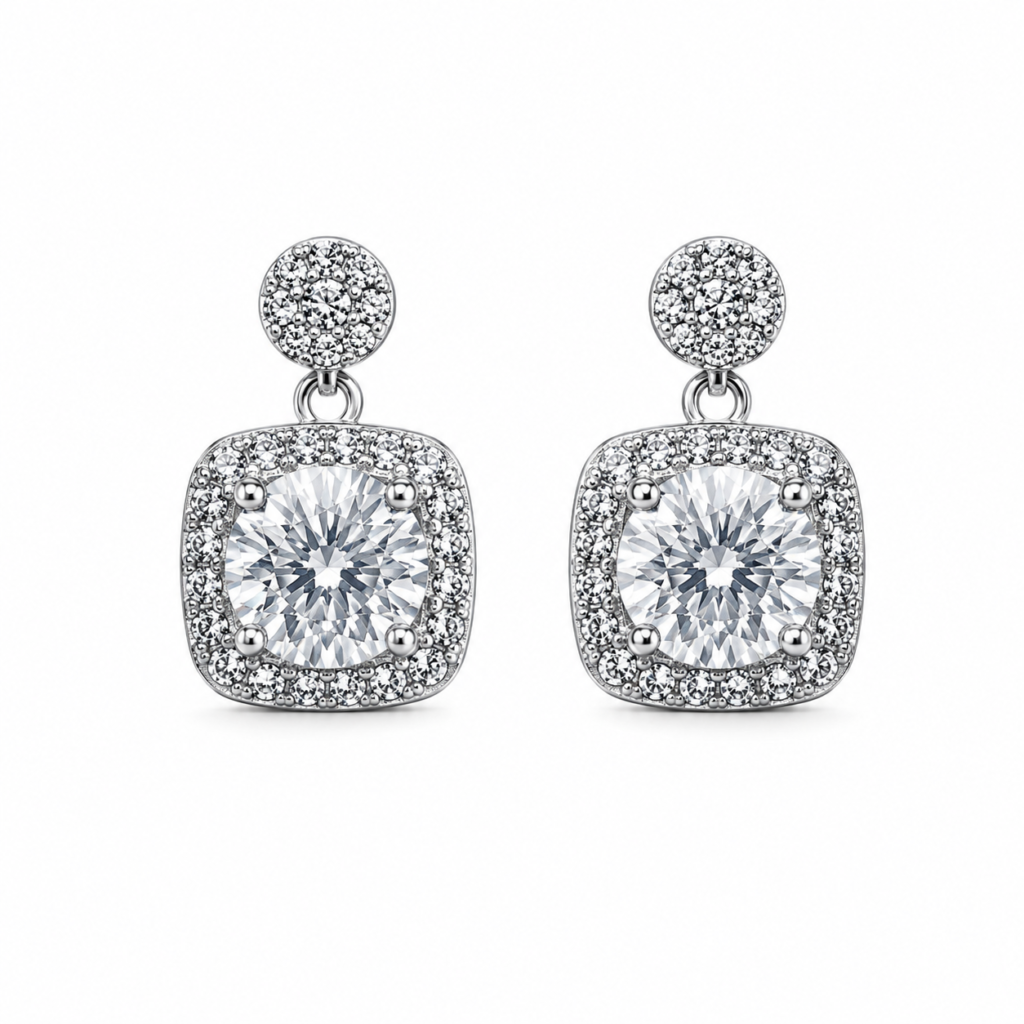 Square drop Earring