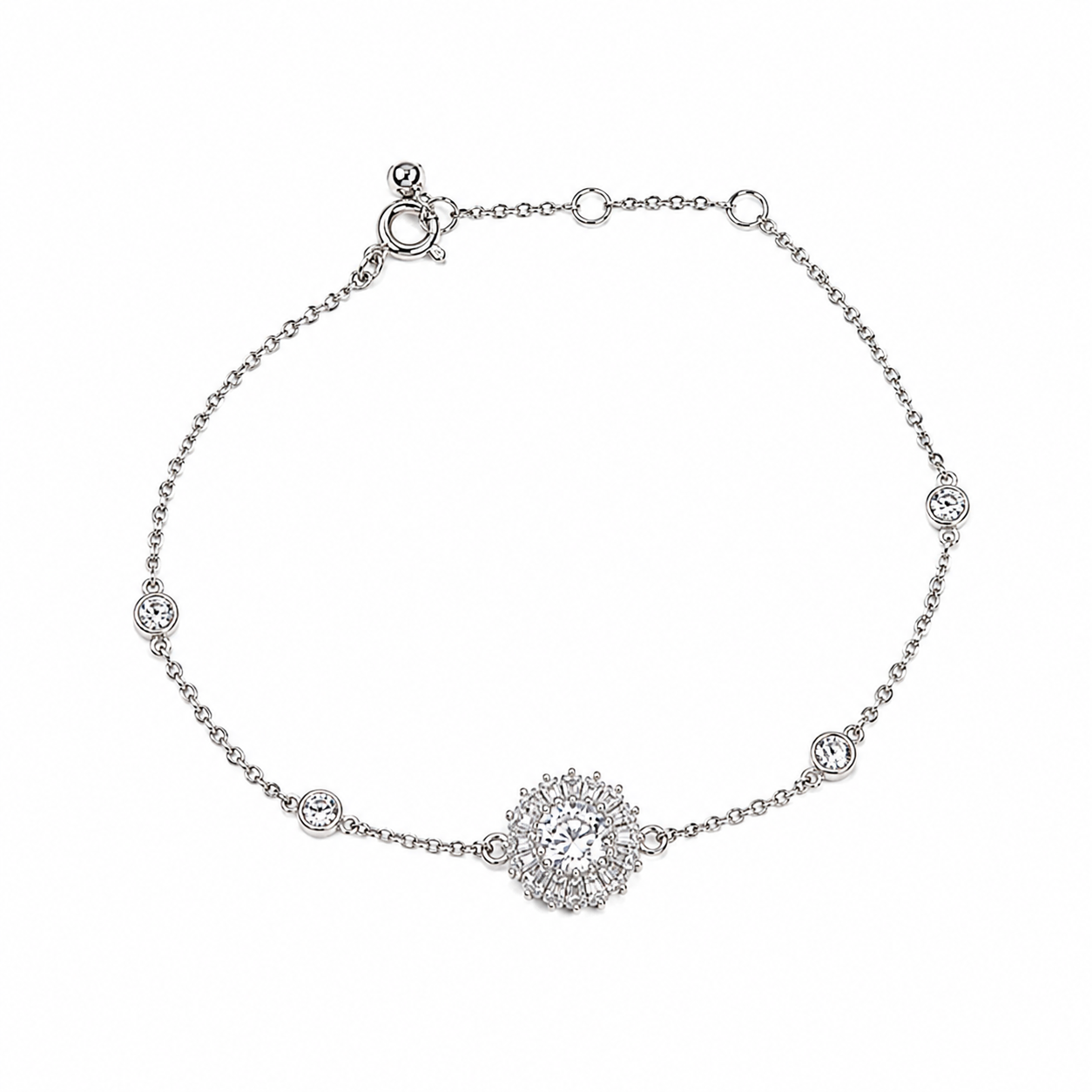 baguetted sourounding bracelet