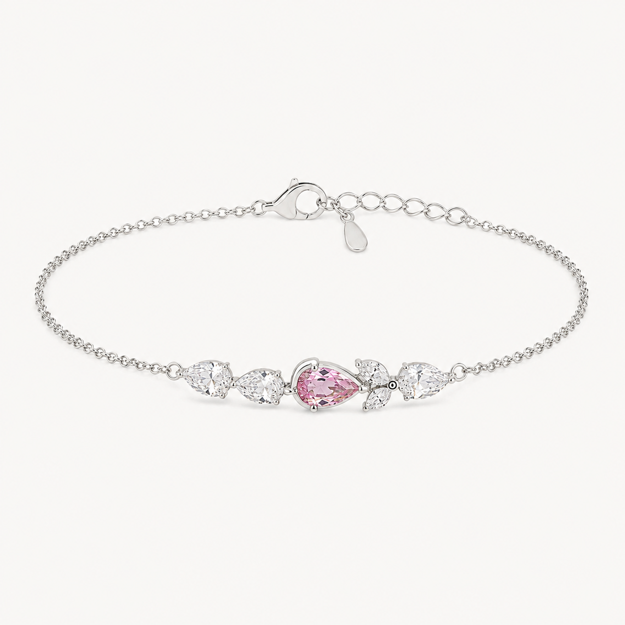 pink-drop-CZ-bracelet